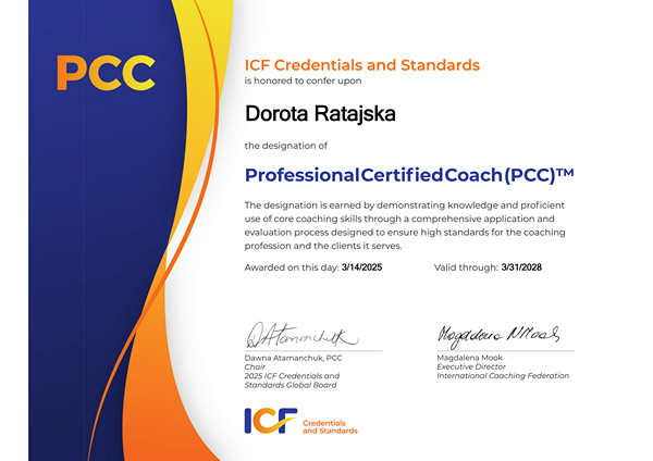 Professional Certified Coach ICF